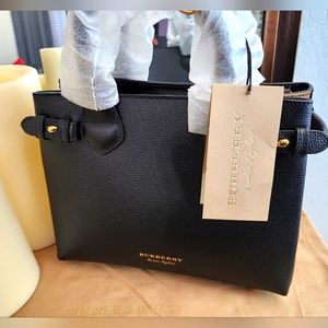 Burberry Small Leather Banner Cross Body Bag